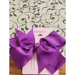Riviera Vibrant Violet Grosgrain Bow